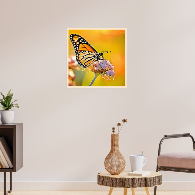 Majestic Butterfly Close Up Design Poster (Living Room 3)