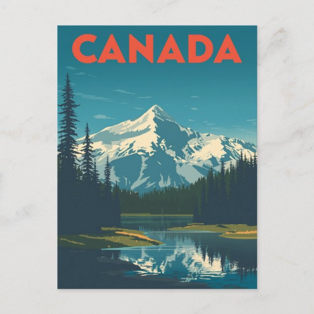 Majestic Canada Wilderness Postcard (Front)