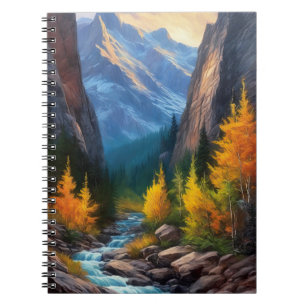 Majestic Canyon Embraced by Autumn Notebook