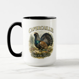 Majestic Capercaillie Watercolor Illustration Mug