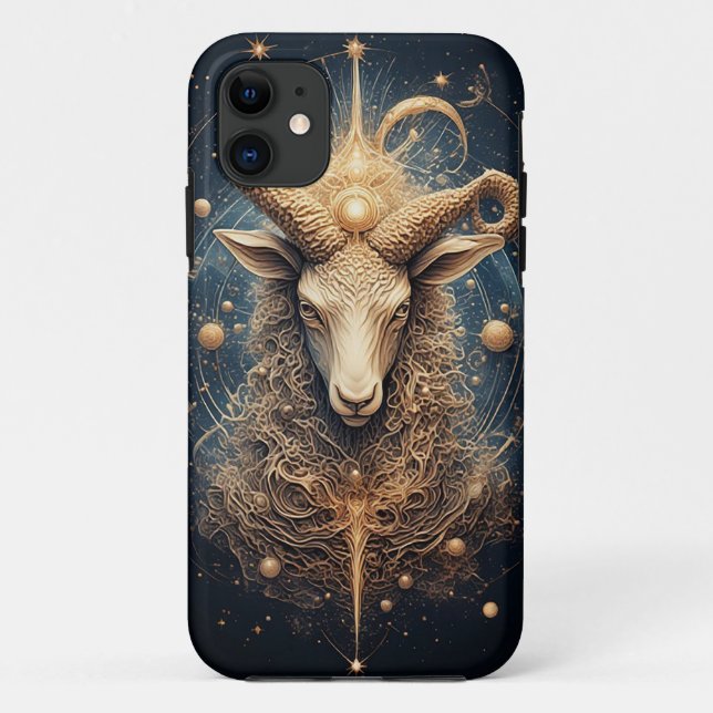 Majestic Capricorn Zodiac Art Case-Mate iPhone Case (Back)