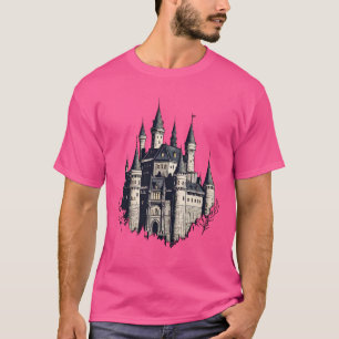 Majestic Castle Silhouette – A Timeless Fairytale T-Shirt