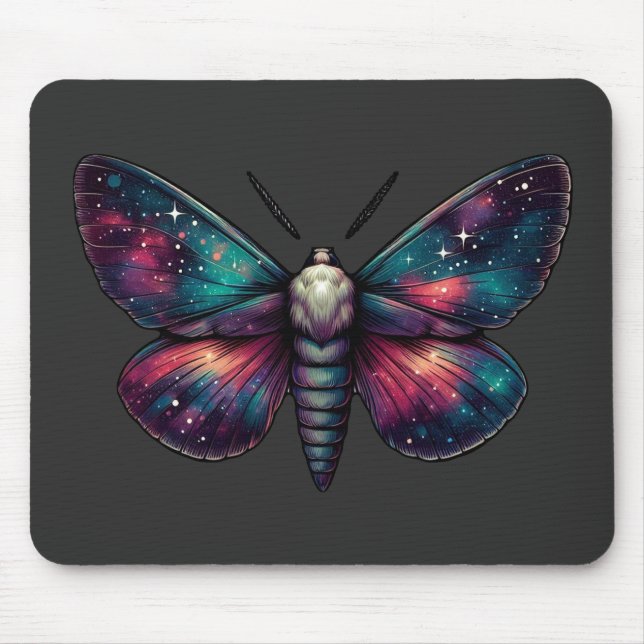 Majestic Celestial Moth - Space Mystic Mouse Mat (Front)