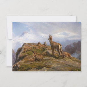 Majestic Chamois in the Mountains (Rosa Bonheur) Card