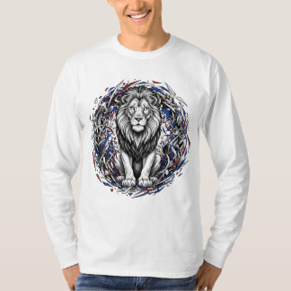 Majestic Chaos: The Sketch-Art Lion Tee