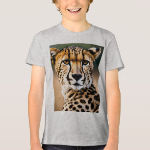 Majestic Cheetah – Speed and Grace of the Savannah Tri-Blend Shirt