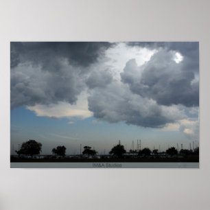 Majestic Clouds Over Lake 2 Poster