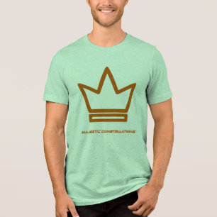 majestic constellations (green & brown)  Tri-Blend shirt