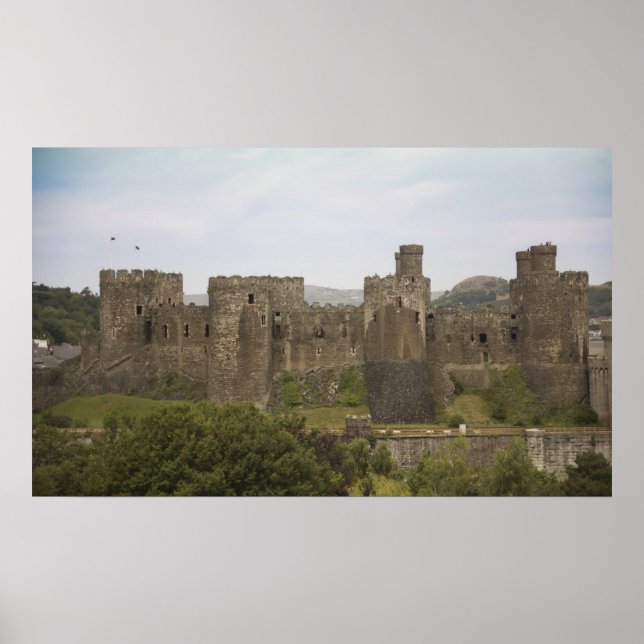 Majestic Conwy castle Poster (Front)