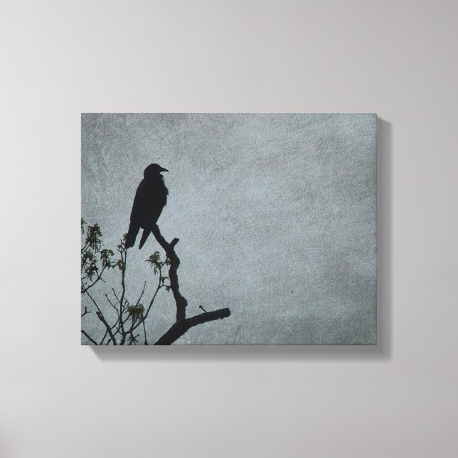 Majestic Crow Canvas Print (Front)
