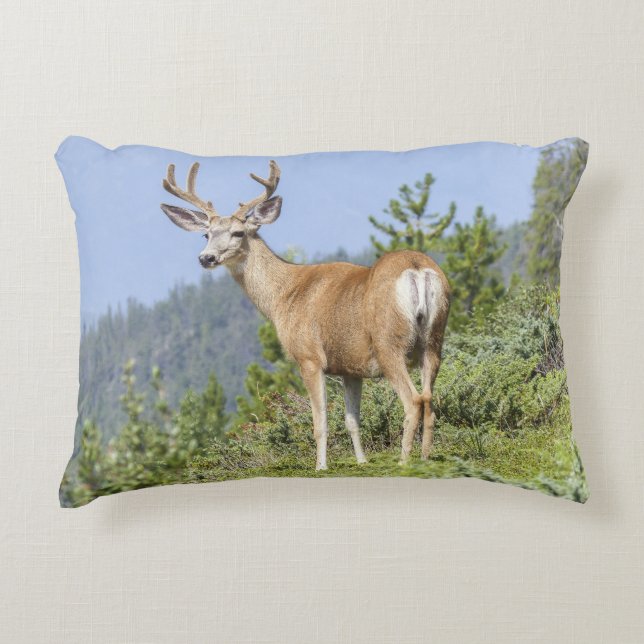 Majestic Deer Decorative Cushion (Front)