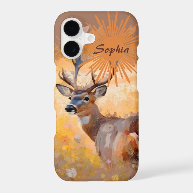 Majestic Deer in a Field of Wildflowers (Back)
