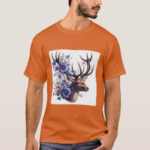 Majestic Deer Nature Print T-Shirt