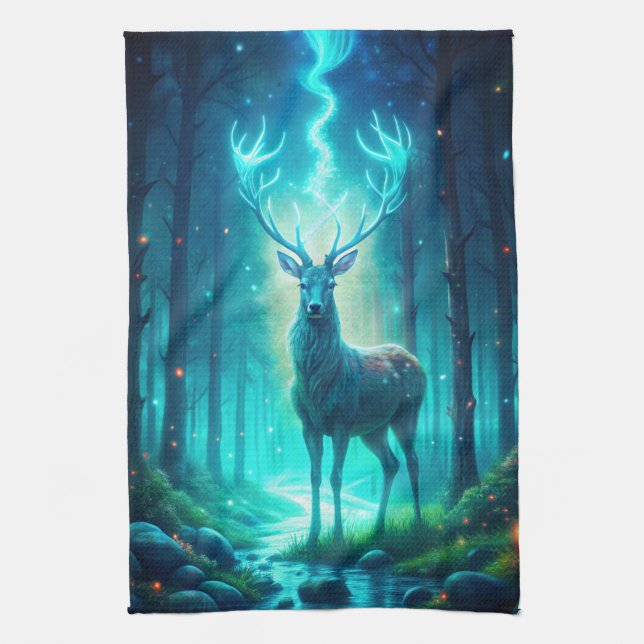 Majestic Deer Tea Towel (Vertical)