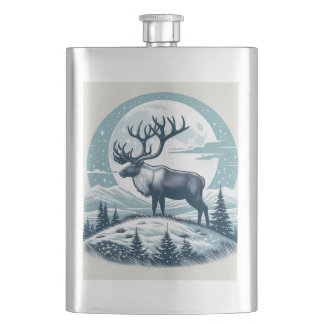 "Majestic Deer Wine Flask