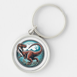 Majestic Dinosaur Artwork Key Ring