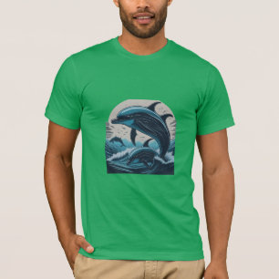 Majestic Dolphins Splash T-Shirt
