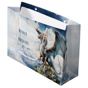 Majestic Dragon Medium Favour Bag   Celtic Wedding