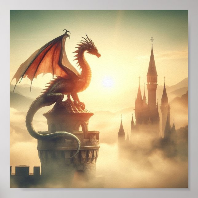 Majestic Dragon  Poster (Front)