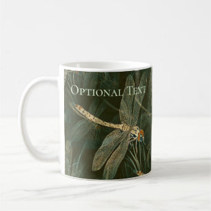 Majestic Dragonfly Pattern Coffee Mug