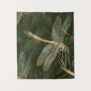 Majestic Dragonfly Pattern  Tapestry