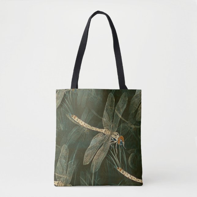 Majestic Dragonfly Pattern  Tote Bag (Front)