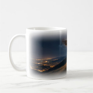 Majestic Eagle Above Golden Hillside Mug
