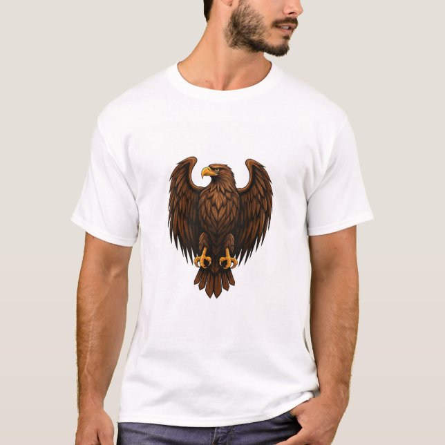 "Majestic Eagle: Bold and Powerful T-Shirt" T-Shirt (Front)
