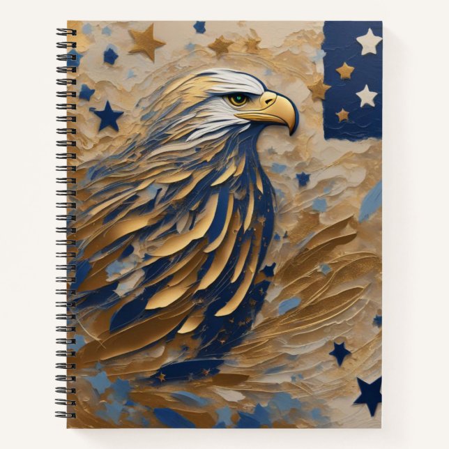 Majestic Eagle: Emblem of Heritage Notebook (Front)
