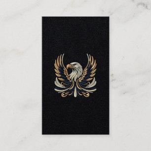 Majestic Eagle Embroidery Design Business Card