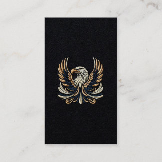 Majestic Eagle Embroidery Design Business Card