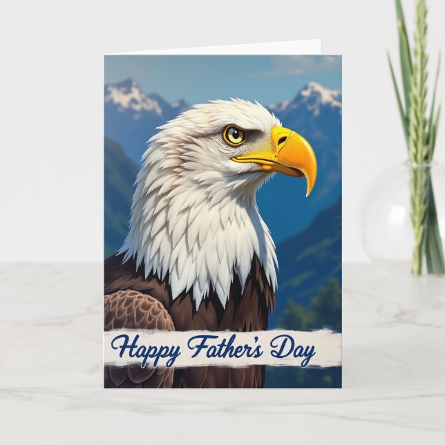 Majestic Eagle Fathers Day Card (Front)