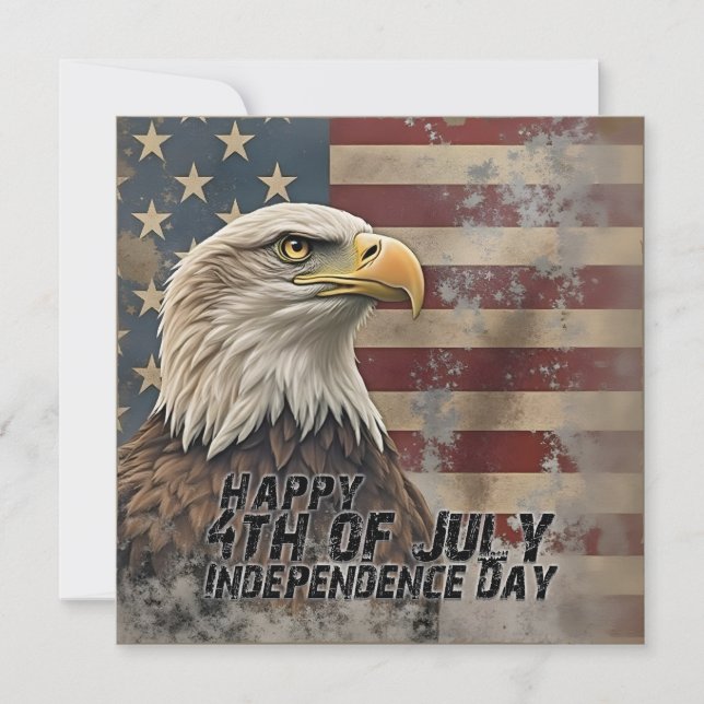 Majestic Eagle & Flag – Spirit of Freedom (Front)