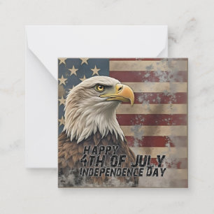 Majestic Eagle & Flag – Spirit of Freedom Card