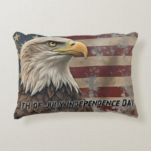 Majestic Eagle & Flag – Spirit of Freedom Decorative Cushion
