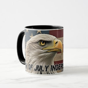 Majestic Eagle & Flag – Spirit of Freedom Mug