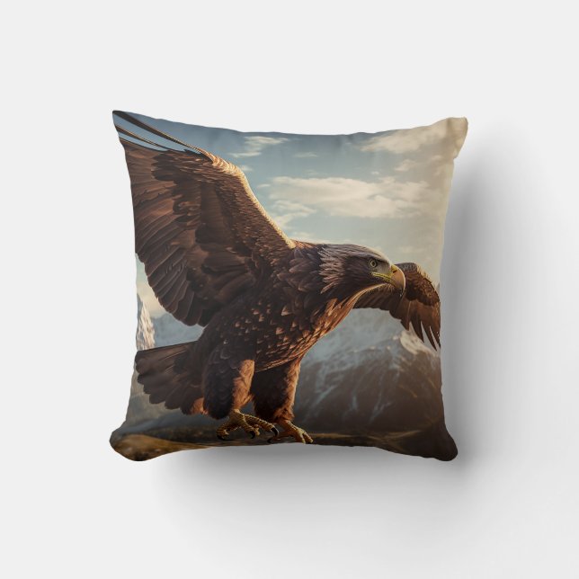 Majestic Eagle Flight Cushion (Front)