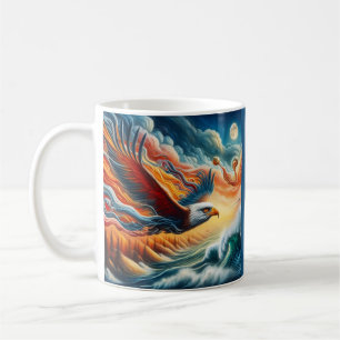Majestic Eagle Fly Like An Eagle Fantasy Art Coffee Mug