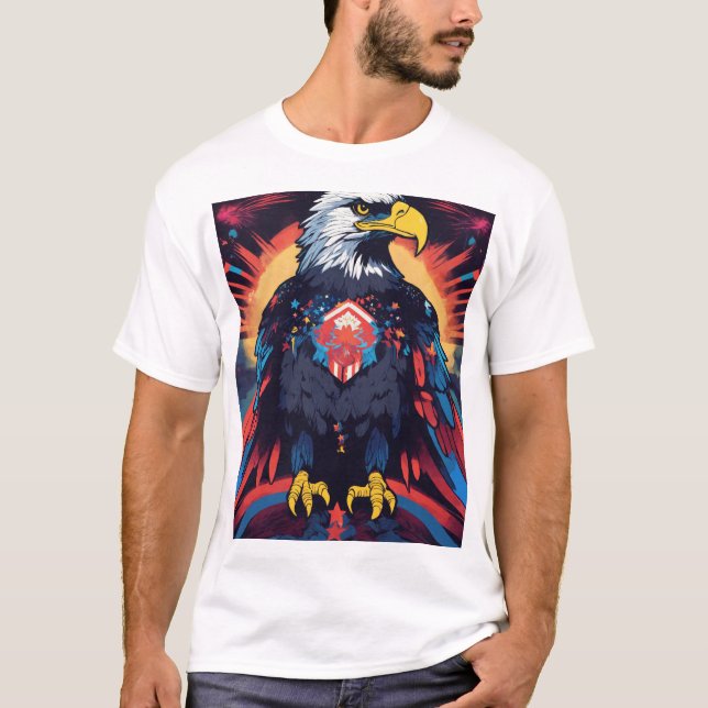 Majestic Eagle Graphic T-shirt Unleash your spirit (Front)