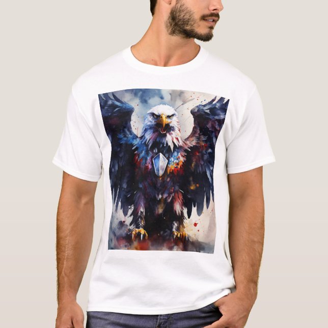 Majestic Eagle Graphic T-shirt Unleash your spirit (Front)