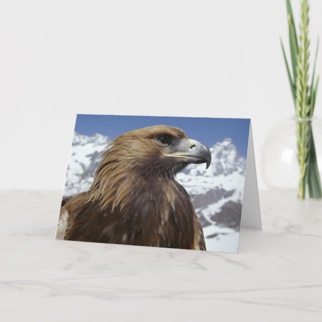 Majestic Eagle Greeting Card (Front)
