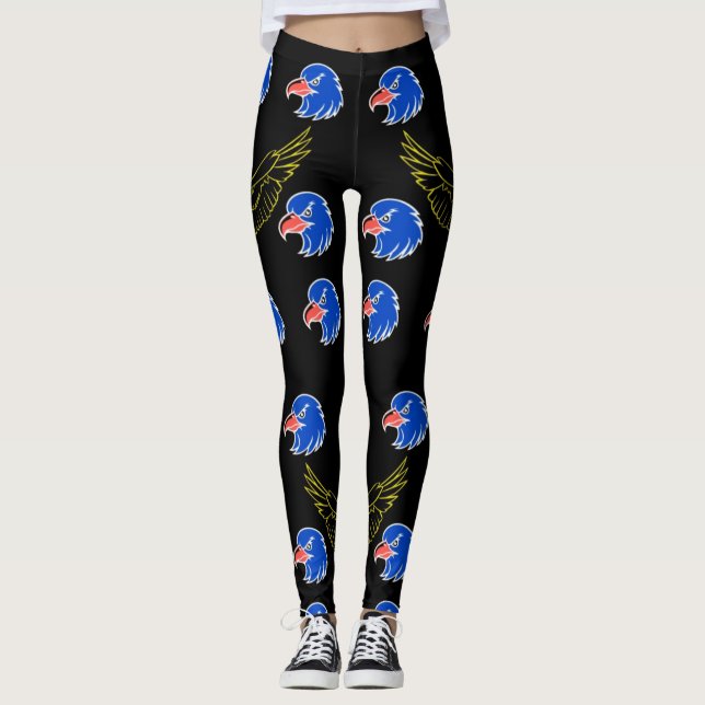 Majestic Eagle Head Leggings , Bold & Fearless (Front)