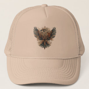 Majestic Eagle in Intricate Artistic Design Trucker Hat