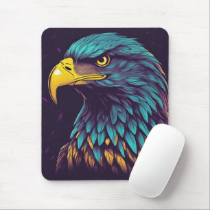 Majestic Eagle in vibrant Colors Mouse Mat