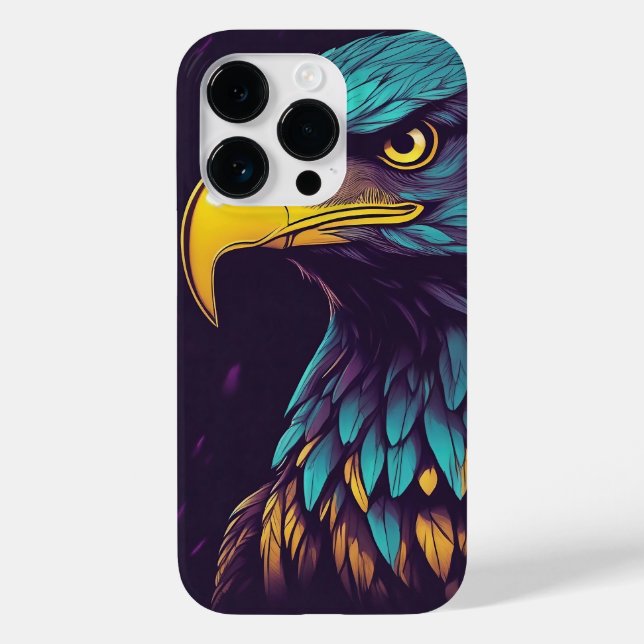 Majestic Eagle in vibrant Colours Case-Mate iPhone Case (Back)
