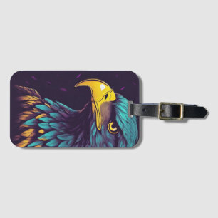Majestic Eagle in vibrant Colours Luggage Tag