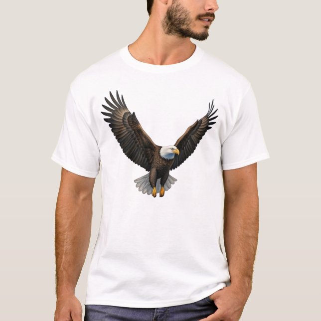 Majestic Eagle Soar T-Shirt Design (Front)