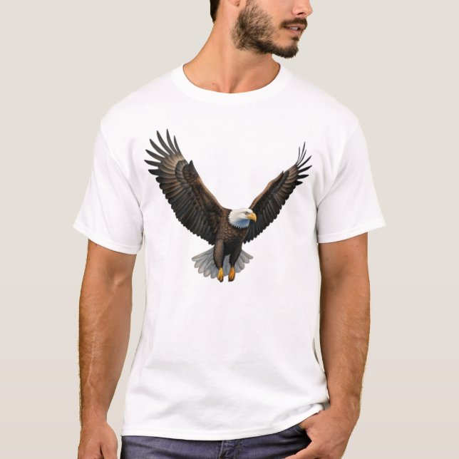 Majestic Eagle Soar T-Shirt Design (Front)
