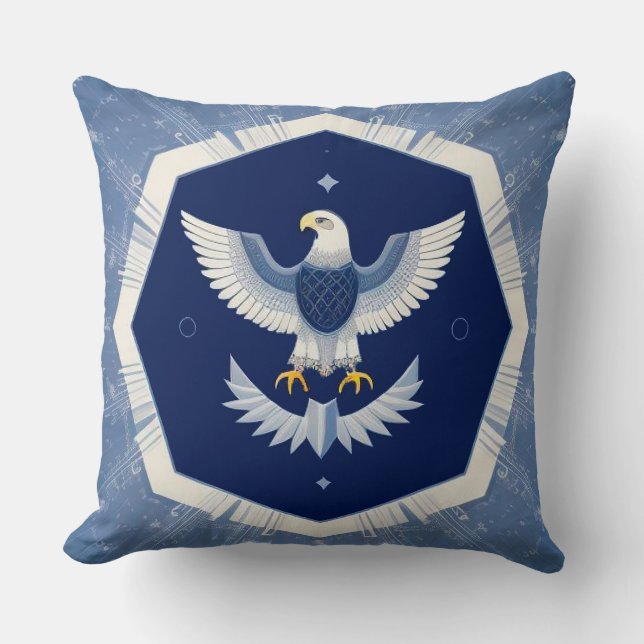 Majestic Eagle Soaring Cushion (Front)