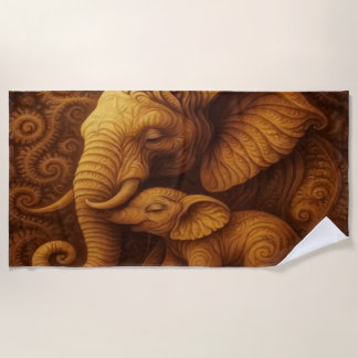 Majestic Elephant Beach Towel